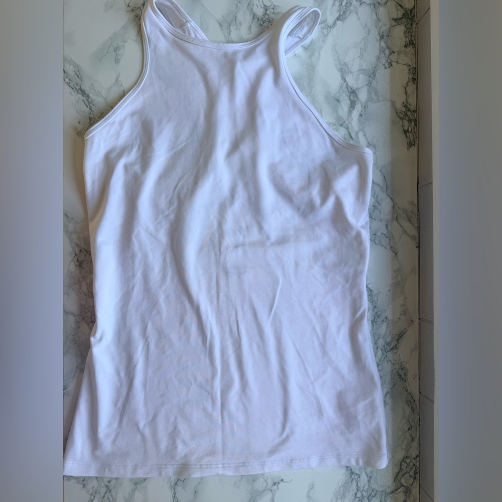Athleta White Racerback Tank